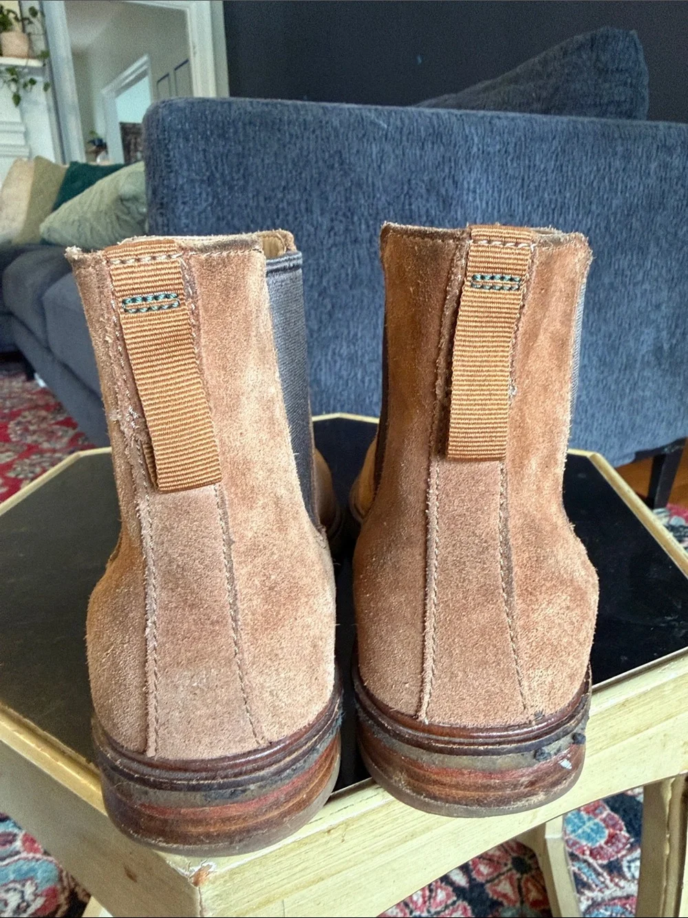 Clark’s Men's Brown Suede Chelsea Boots - Classic Slip-On Style